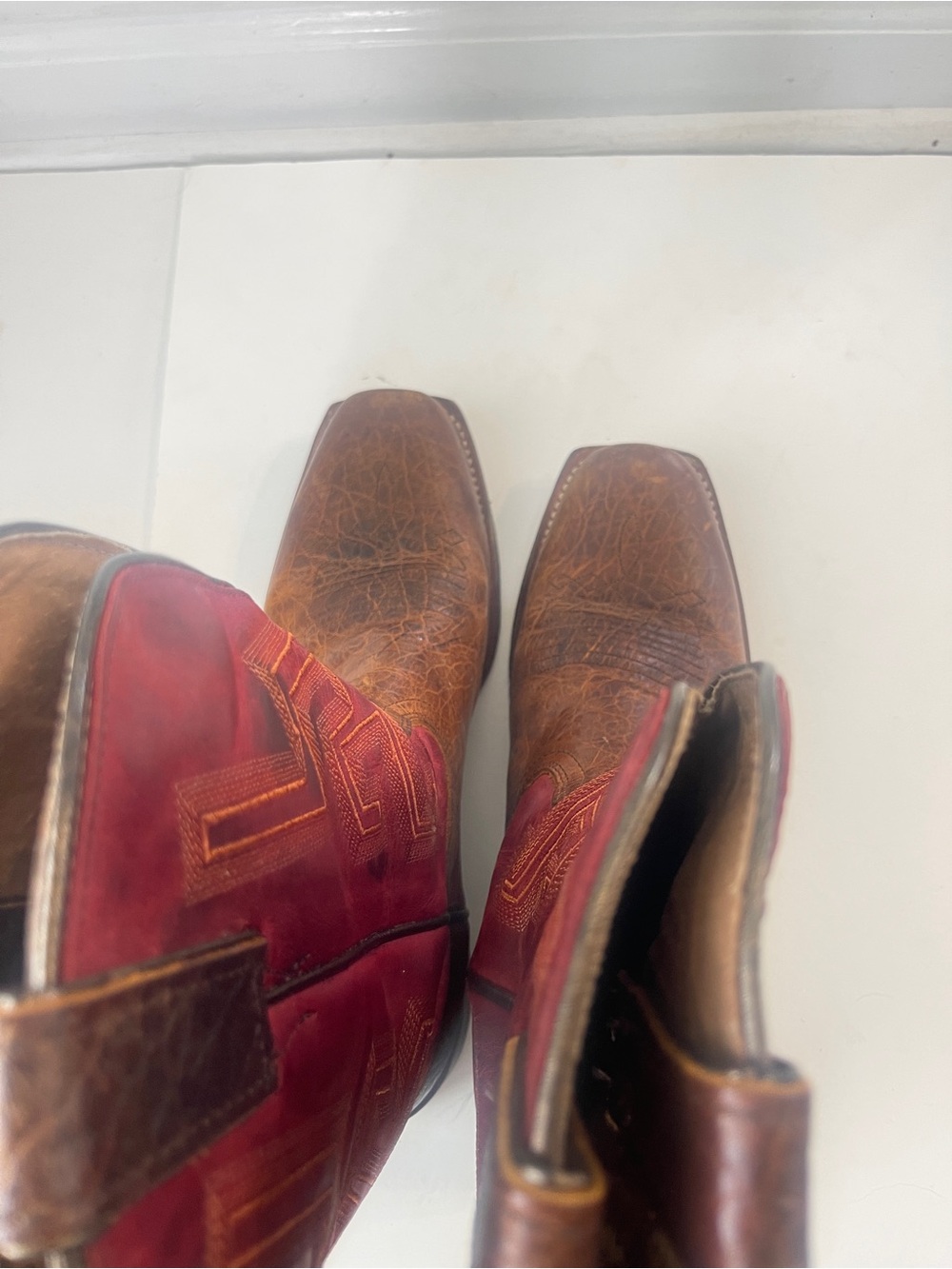 Cody James Weldon Cowboy Boots Red Brown Mens Size 8.5D Western - Picture 9 of 9